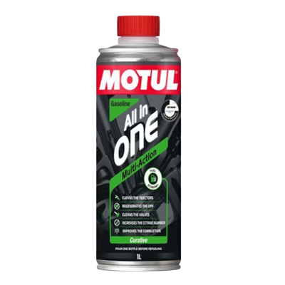MOTUL All In One Gasoline 1L – Мултифункционална добавка за бензин